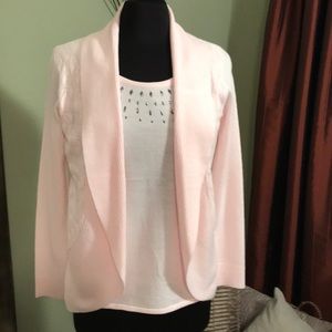 Briggs Cardigan Sweater Set, Pink, Petite Sm NWT